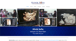 Desktop Screenshot of kliniksofia.com